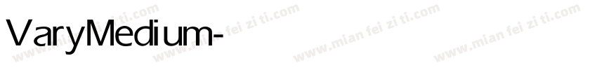 Vary Medium字体转换